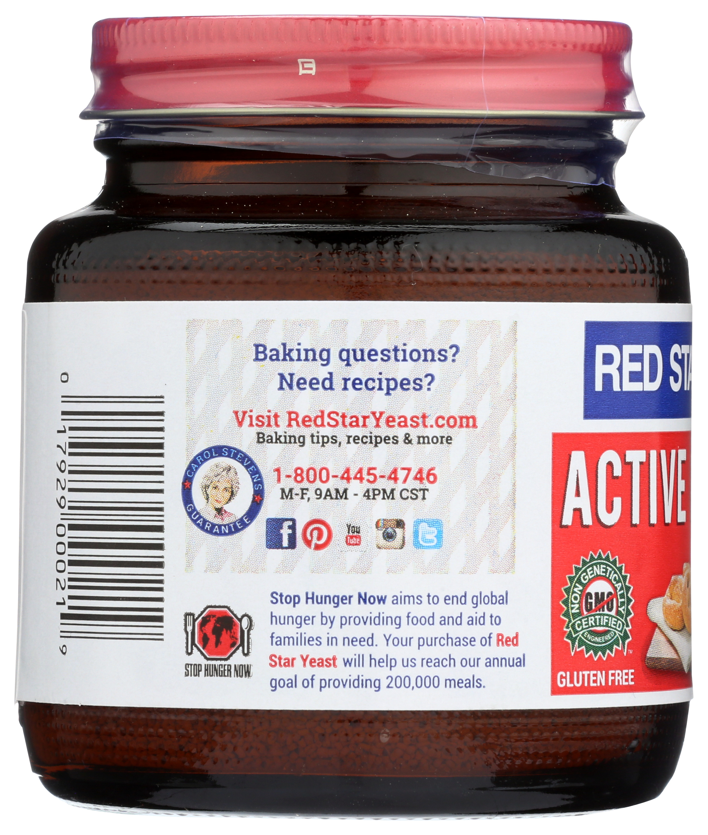 Red Star Active Dry Yeast 4Oz Jar Baking 4 Oz