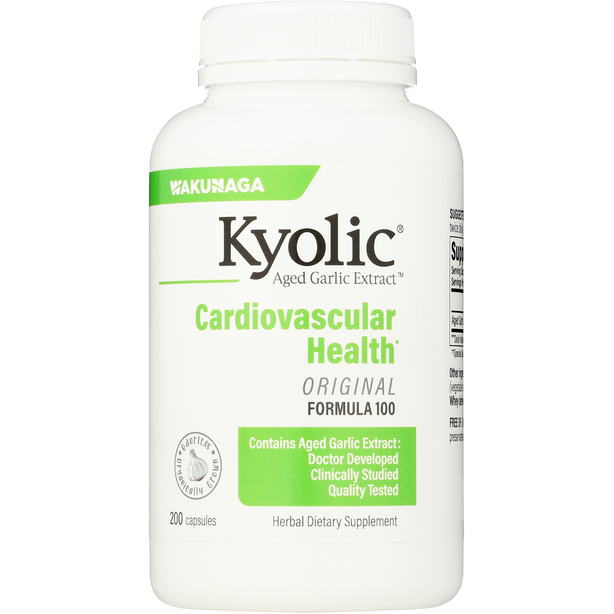Kyolic Aged Garlic Extract Cardiovascular Health Formula 100 200 Capsules