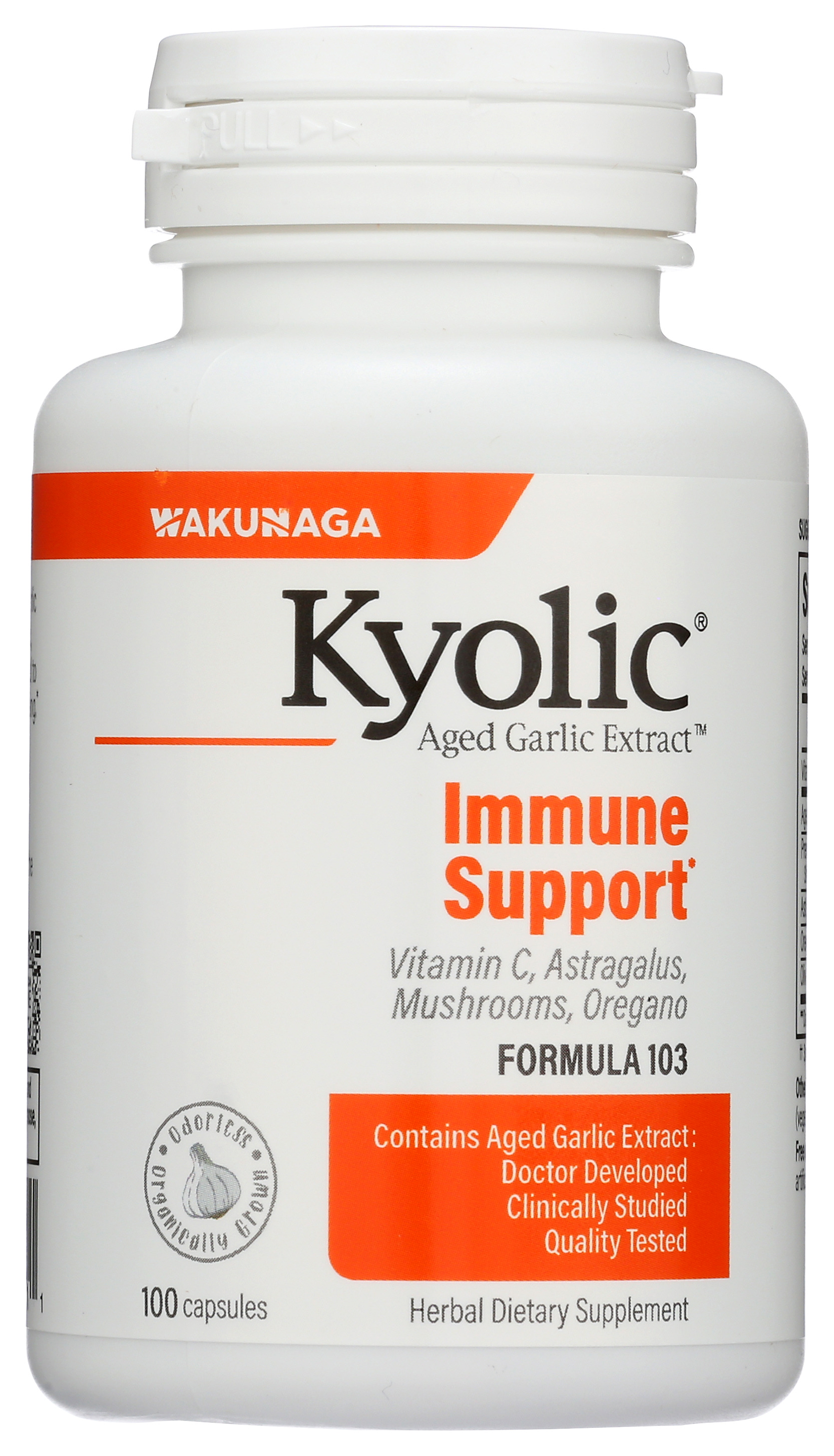 Kyolic Immune Support Formula 103 Garlic Extract Herbal Supplement 100