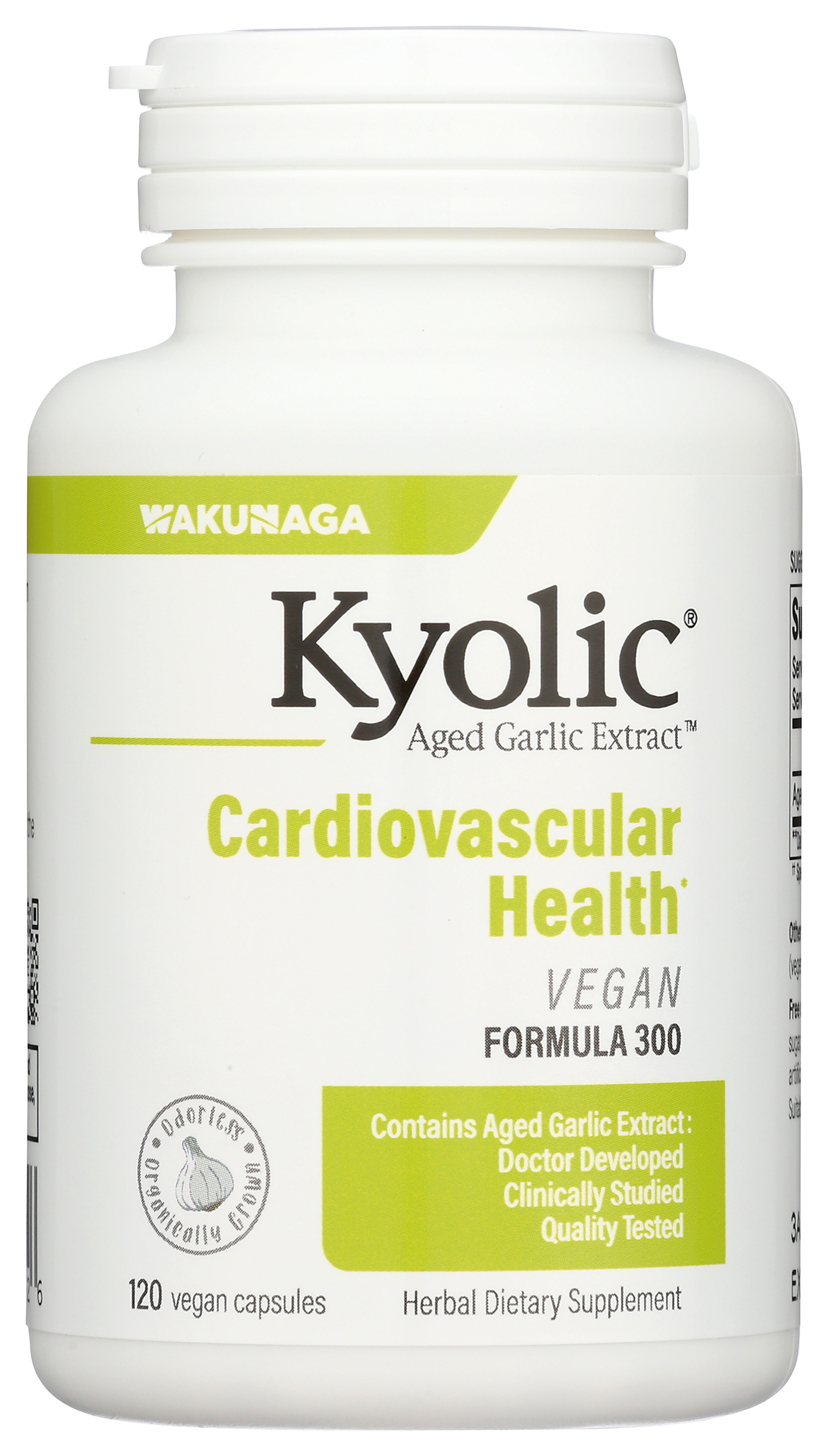 Kyolic Vegan Aged Garlic Extract Formula 300 Cardiovascular Supplement
