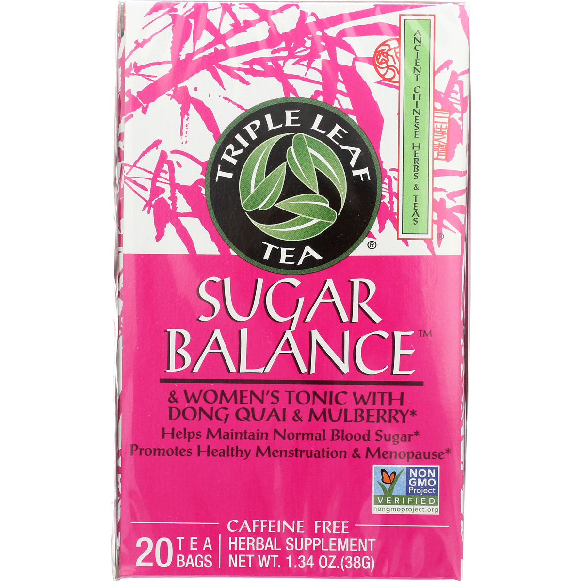 Triple Leaf Tea Sugar Balance Women’S Herbal 20 Bags Supplement