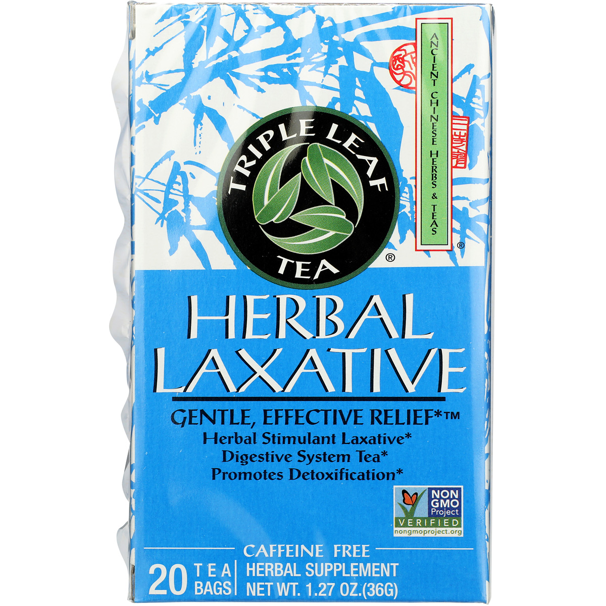 Triple Leaf Tea Herbal Laxative By 20 Bags Stimulant Seeds