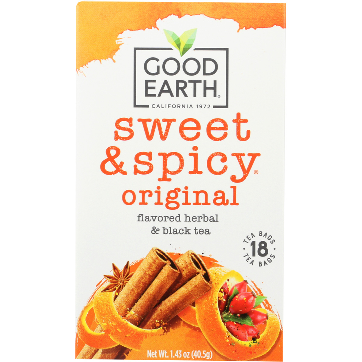 Good Earth Sweet And Spicy Original Herbal Tea 18 Bags Bag