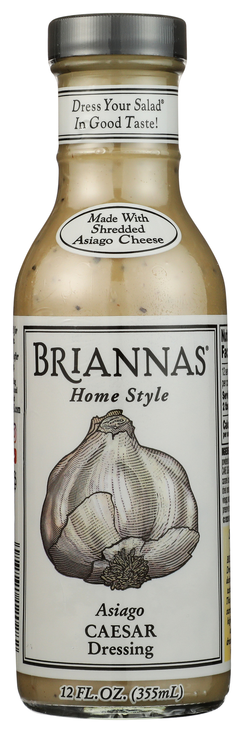Briannas Asiago Caesar Salad Dressing 12 Oz Rice