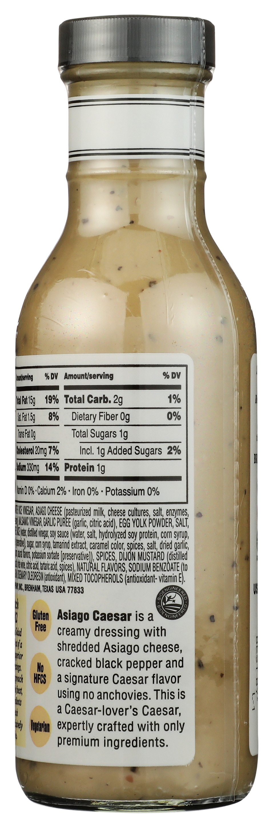 Briannas Asiago Caesar Salad Dressing 12 Oz Rice