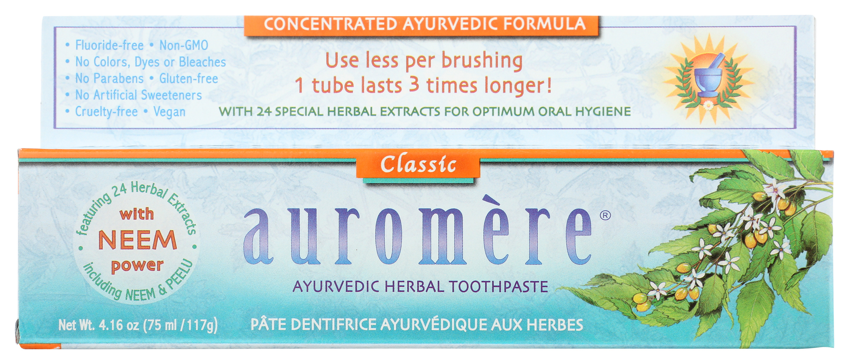 Auromere Ayurvedic Herbal Toothpaste Classic