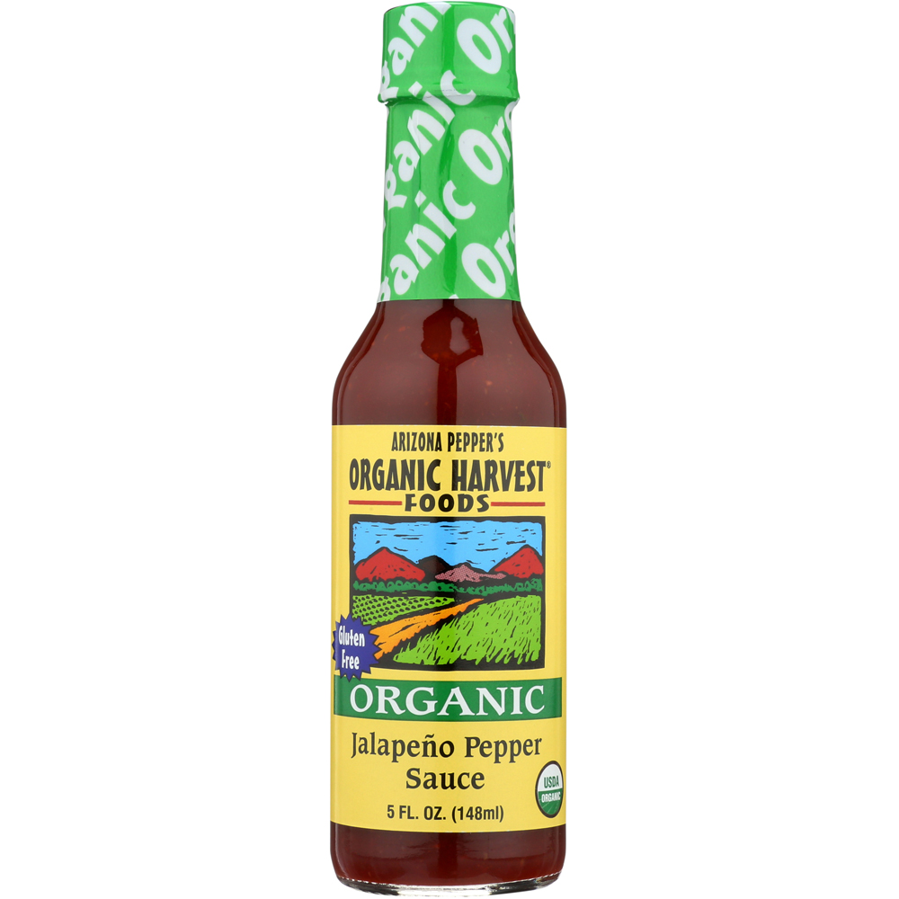 Jalapeno Hot Sauce Organic Harvest 5 Fl Oz