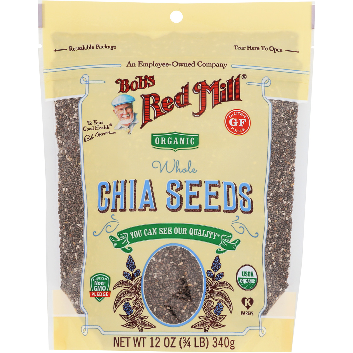 Bob’S Red Mill Organic Whole Chia Seeds 12 Oz Beans