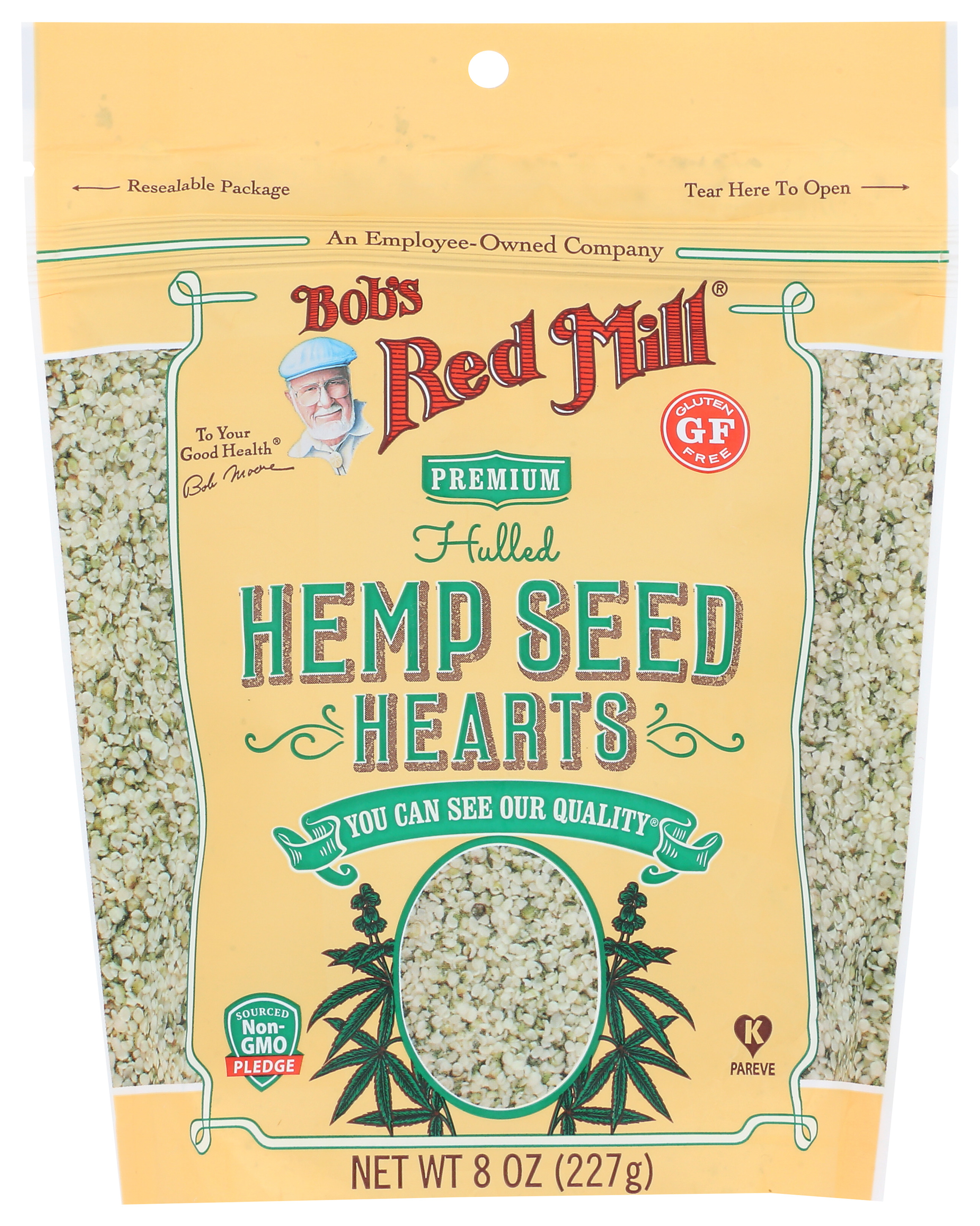 Bob'S Red Mill Premium Hulled Hemp Seed Hearts 8 Oz Seeds Beans