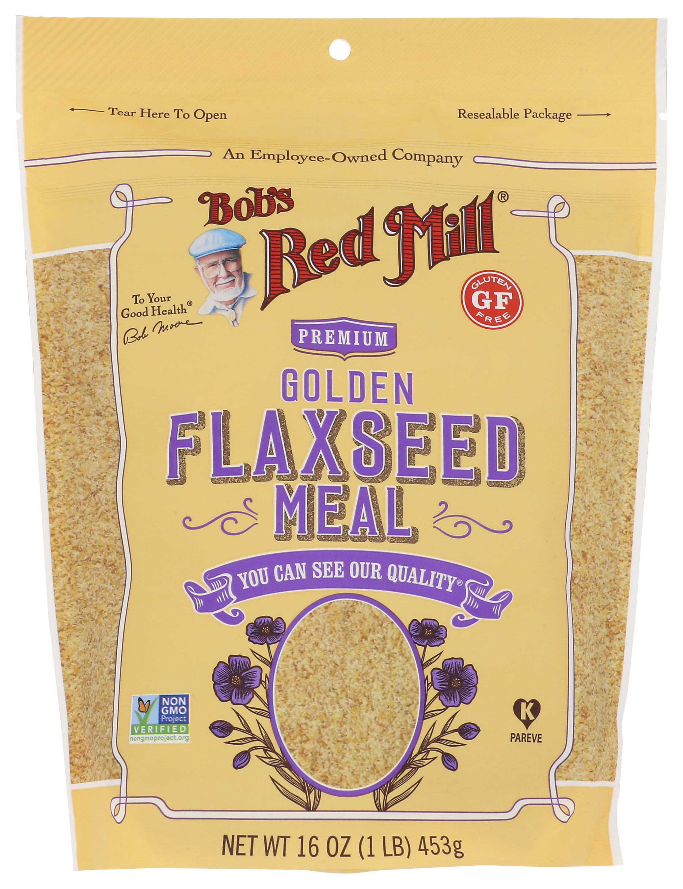 Bob’S Red Mill Golden Flaxseed Meal 16 Oz 453 G Seeds