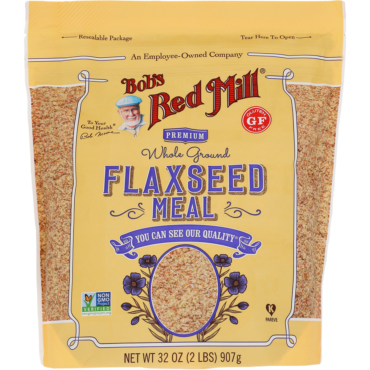 Bob’S Red Mill Flaxseed Meal Gluten Free 32 Oz Seeds