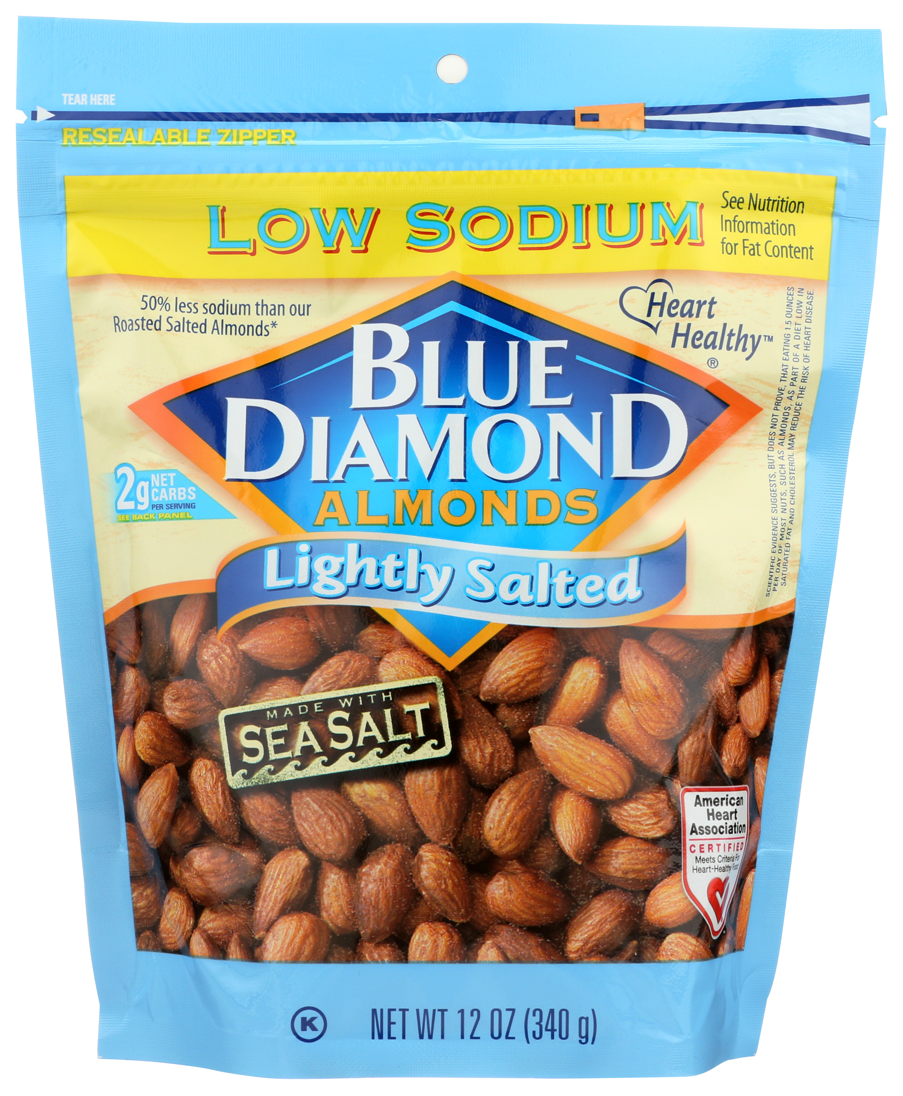 Blue Diamond Lightly Salted Almonds 12 Oz Bag
