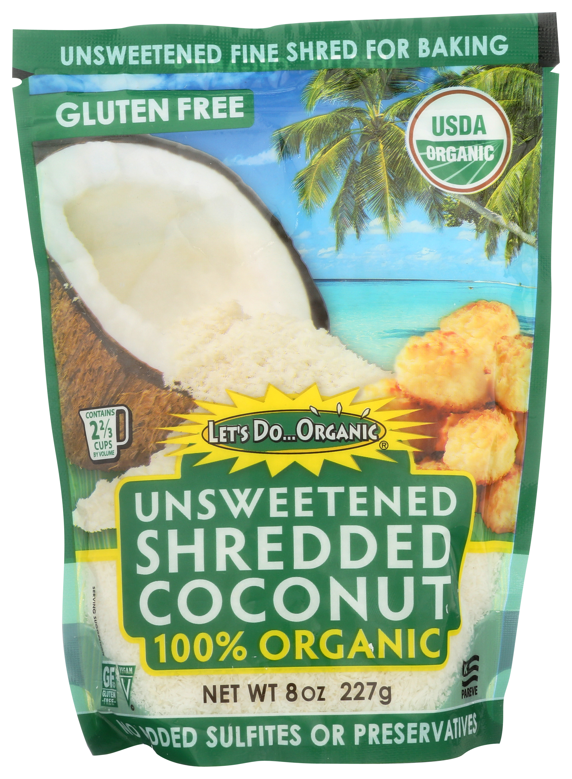 Let'S Do...Organic Do Organic Unsweetened Shredded Coconut 8 Oz