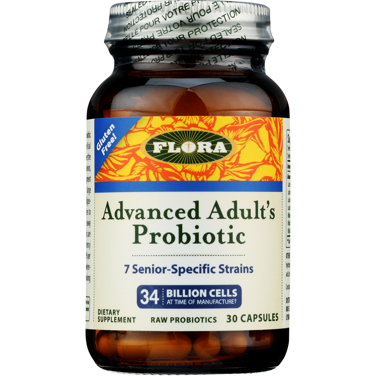 Flora Advanced Adult Probiotic 30 Capsules Dietary Supplement