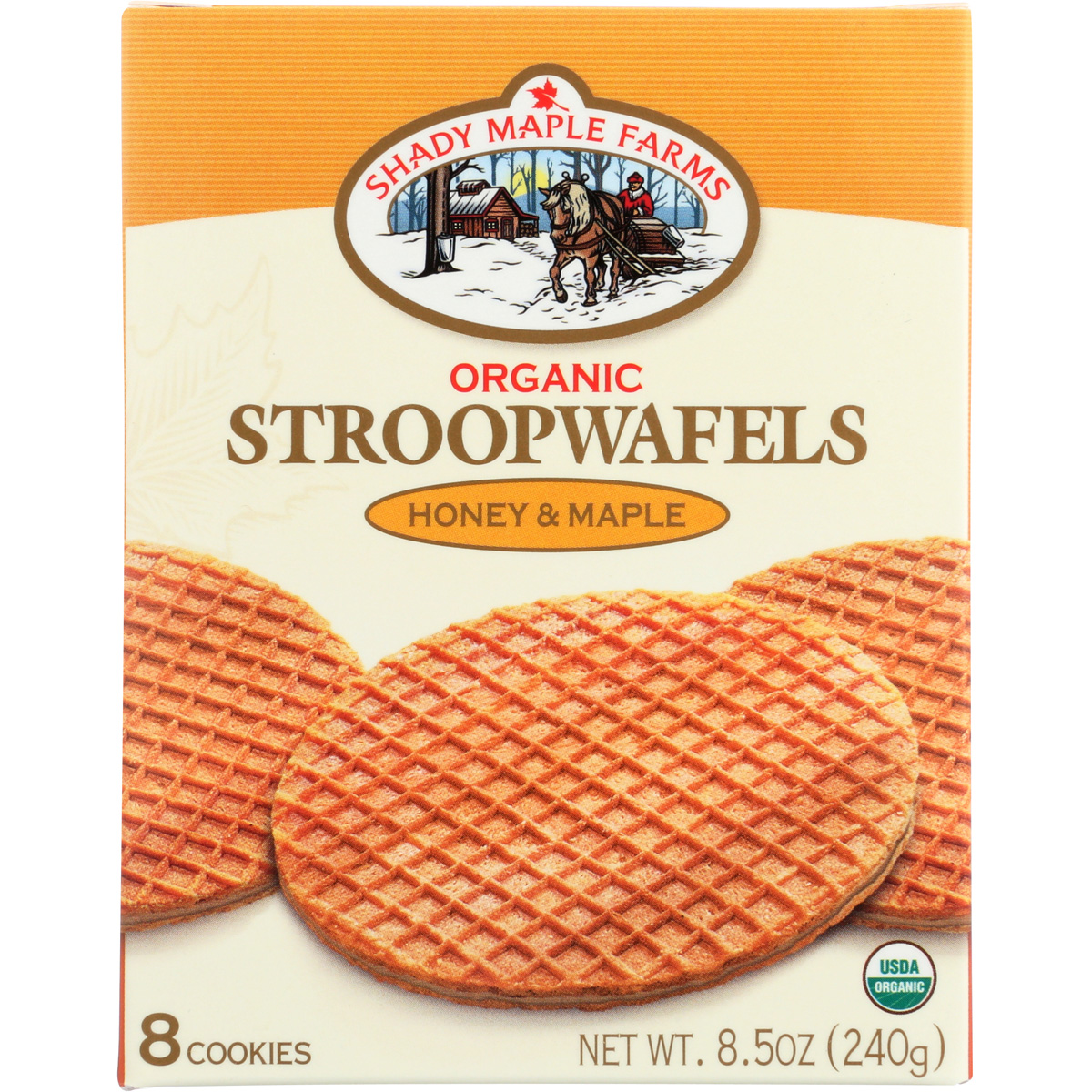 Shady Maple Farms Organic Stroopwafels Honey And 8.5 Oz