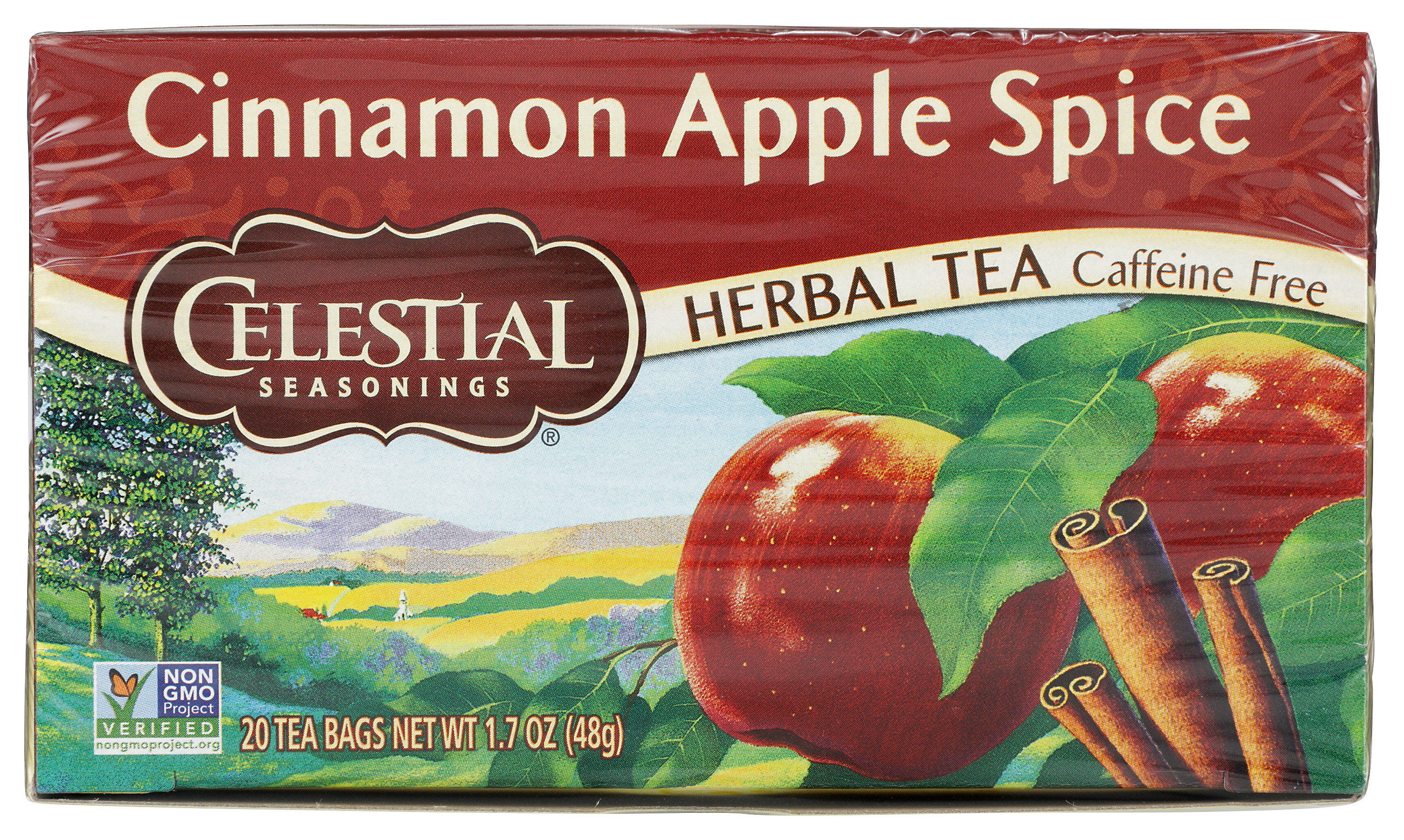 Celestial Seasonings Herbal Tea Cinnamon Apple Spice 20 Bags Seasoning