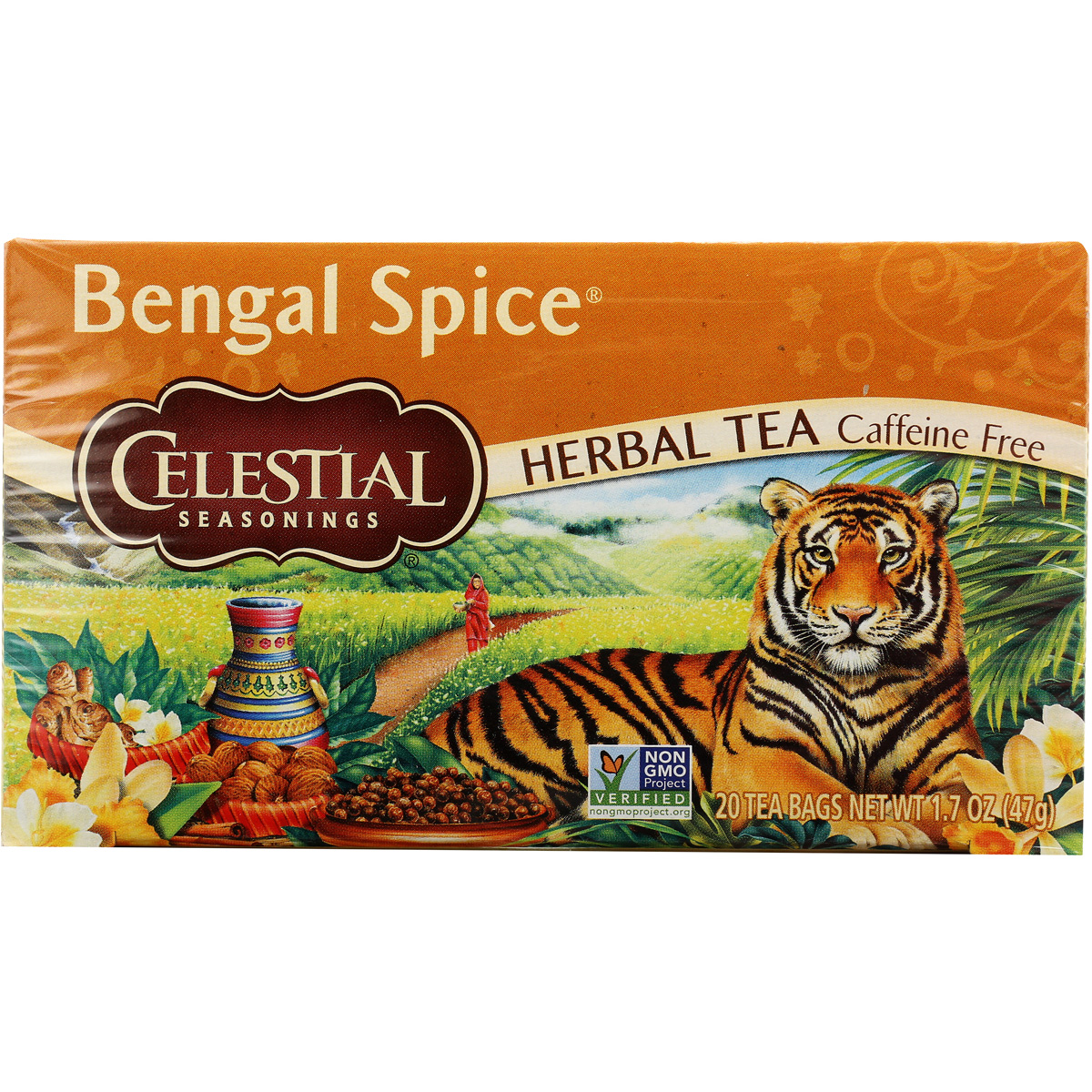 Celestial Seasonings Bengal Spice Herbal Tea 20 Bags Seasoning