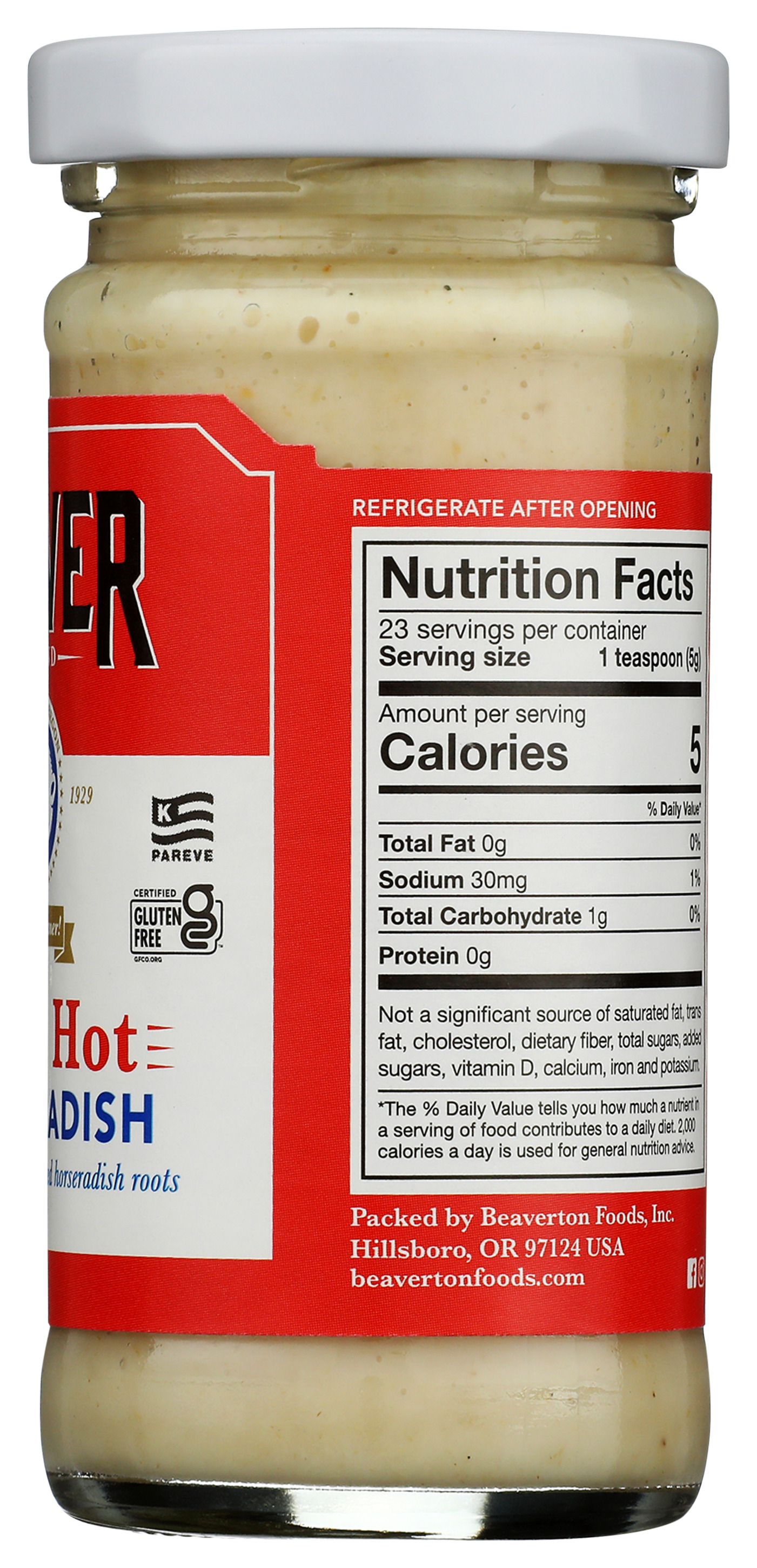 Beaver Extra Hot Horseradish 4 Oz Condiment Spice