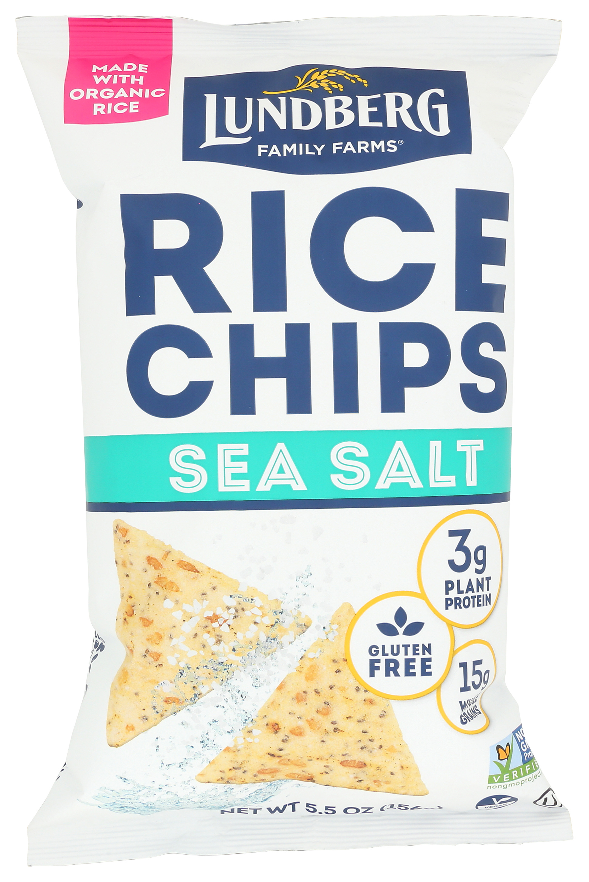 Lundberg Rice Chips Sea Salt 5.5 Oz Snack Gluten Free