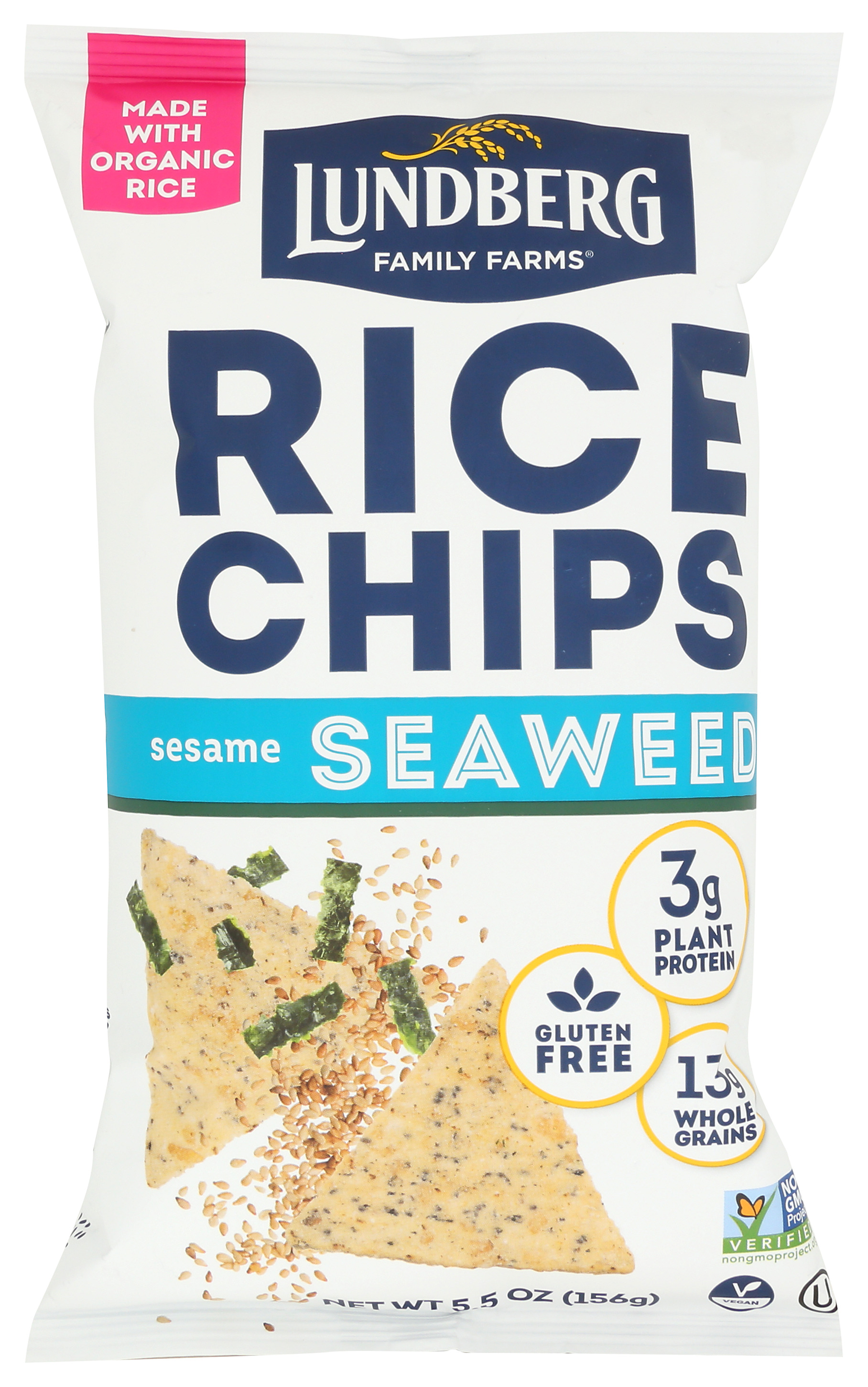 Lundberg Rice Chips Sesame Seaweed 5.5 Oz