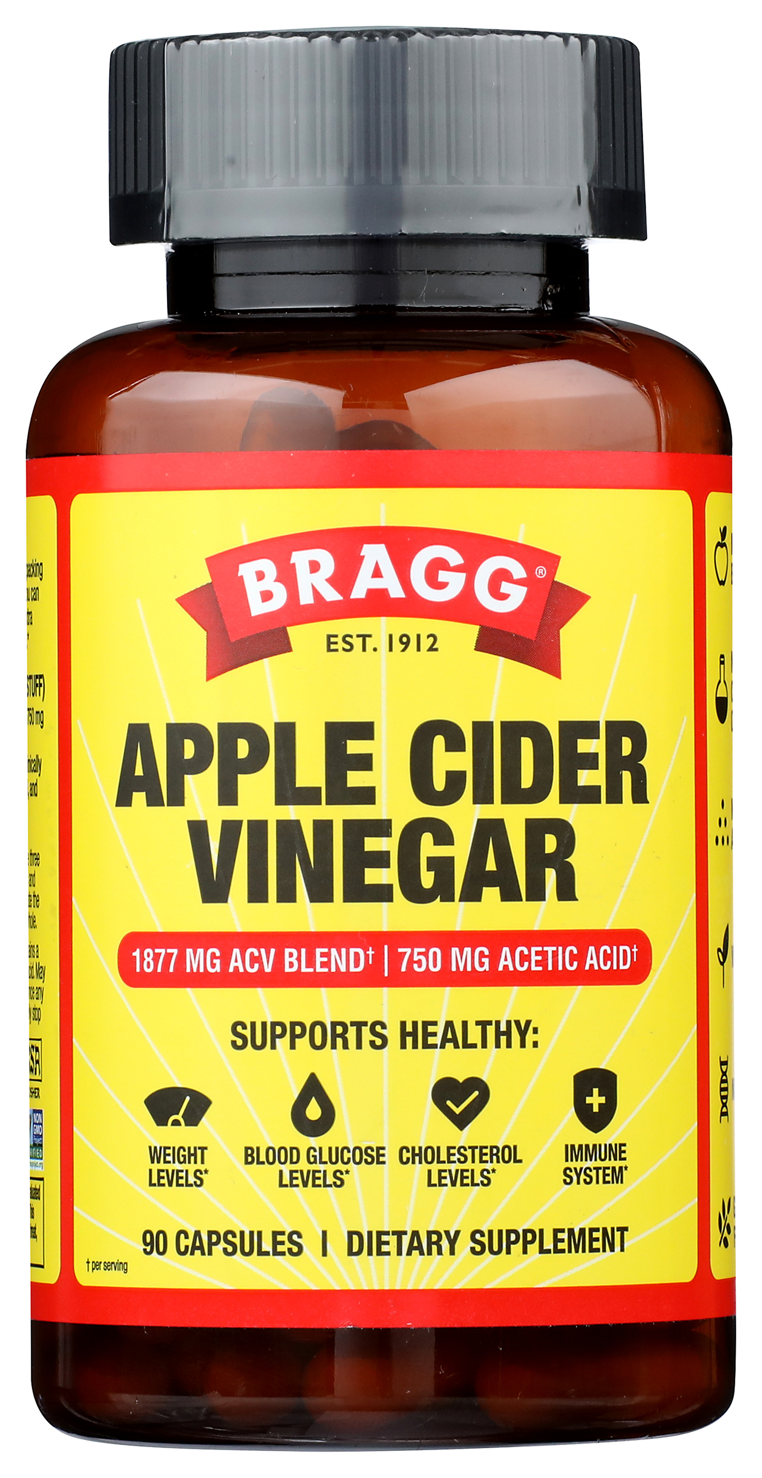 Bragg Apple Cider Vinegar Capsules 90 Count 3