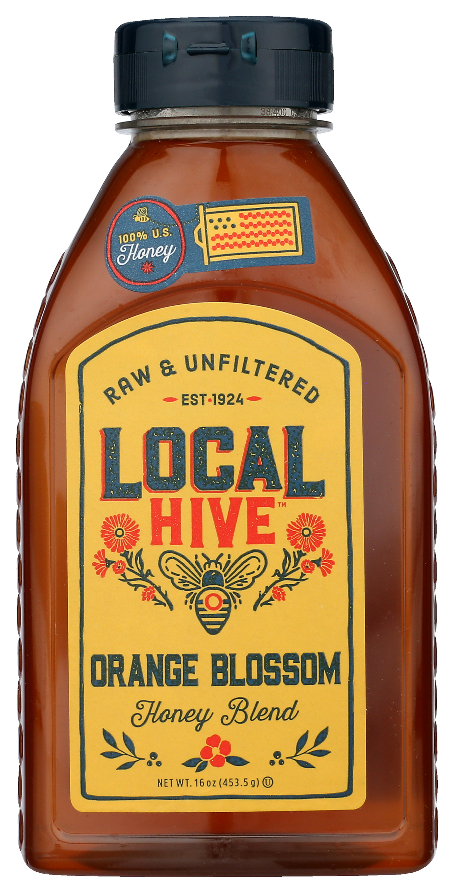 Local Hive Orange Blossom Raw & Unfiltered Honey 16 Oz