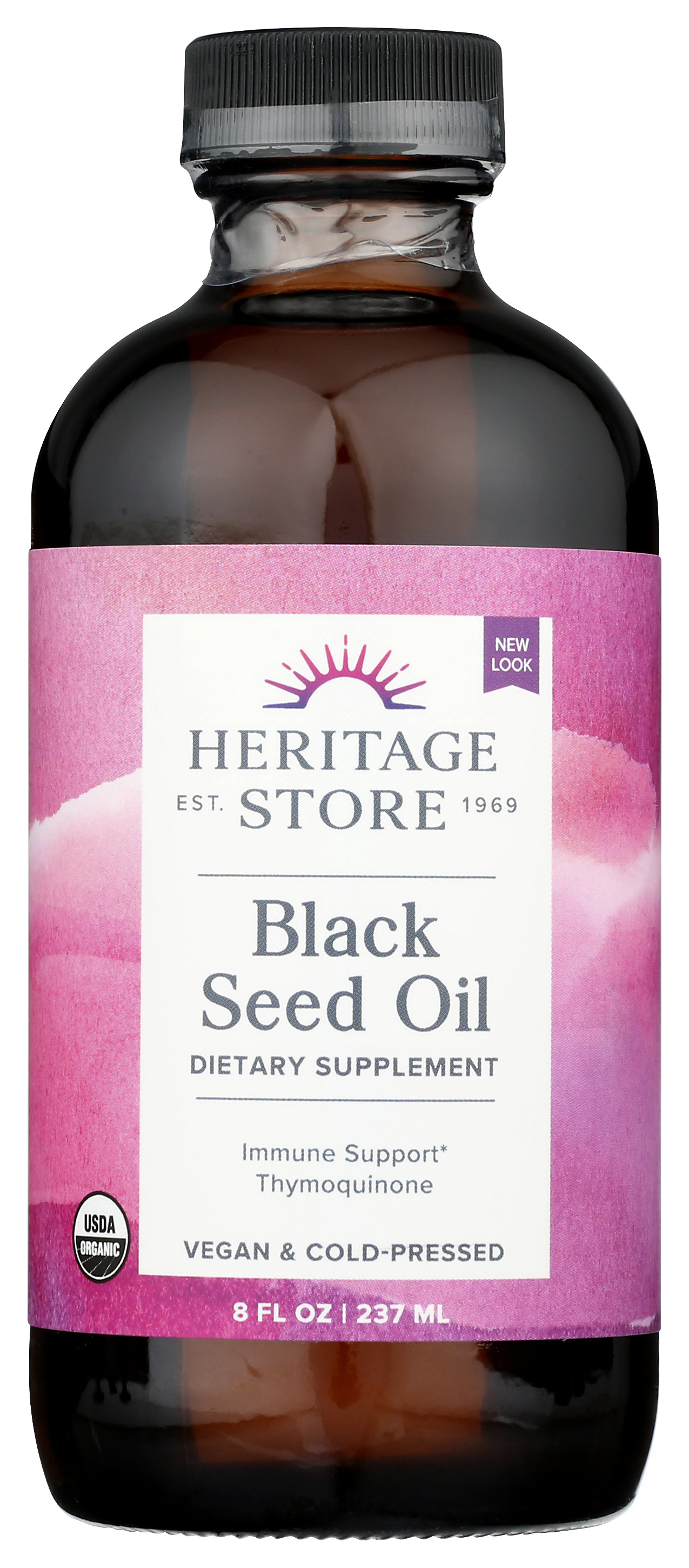 Heritage Store Black Seed Oil Dietary Supplement 8 Fl Oz