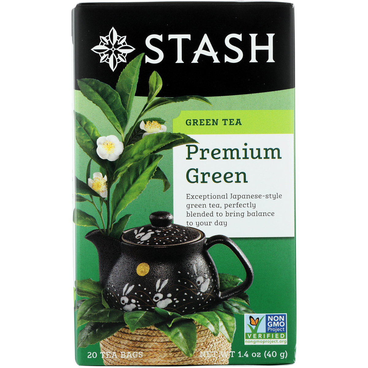 Stash Premium Green Tea 20 Bags 1.4 Oz Bag