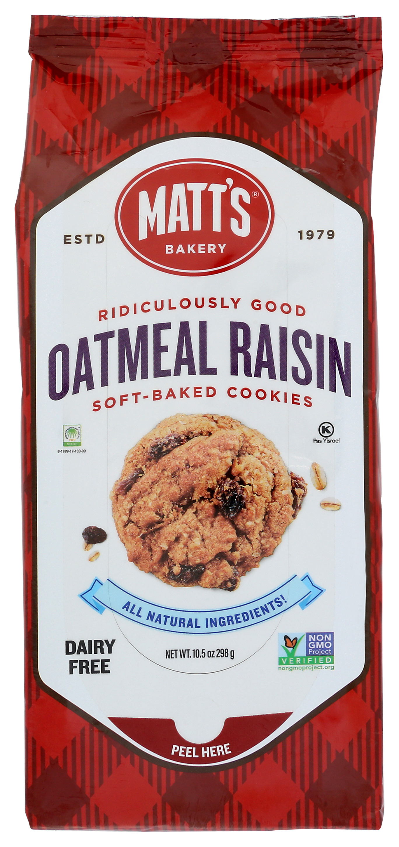 Oatmeal Raisin Soft Baked Cookies By Matt’S Bakery 10.5 Oz