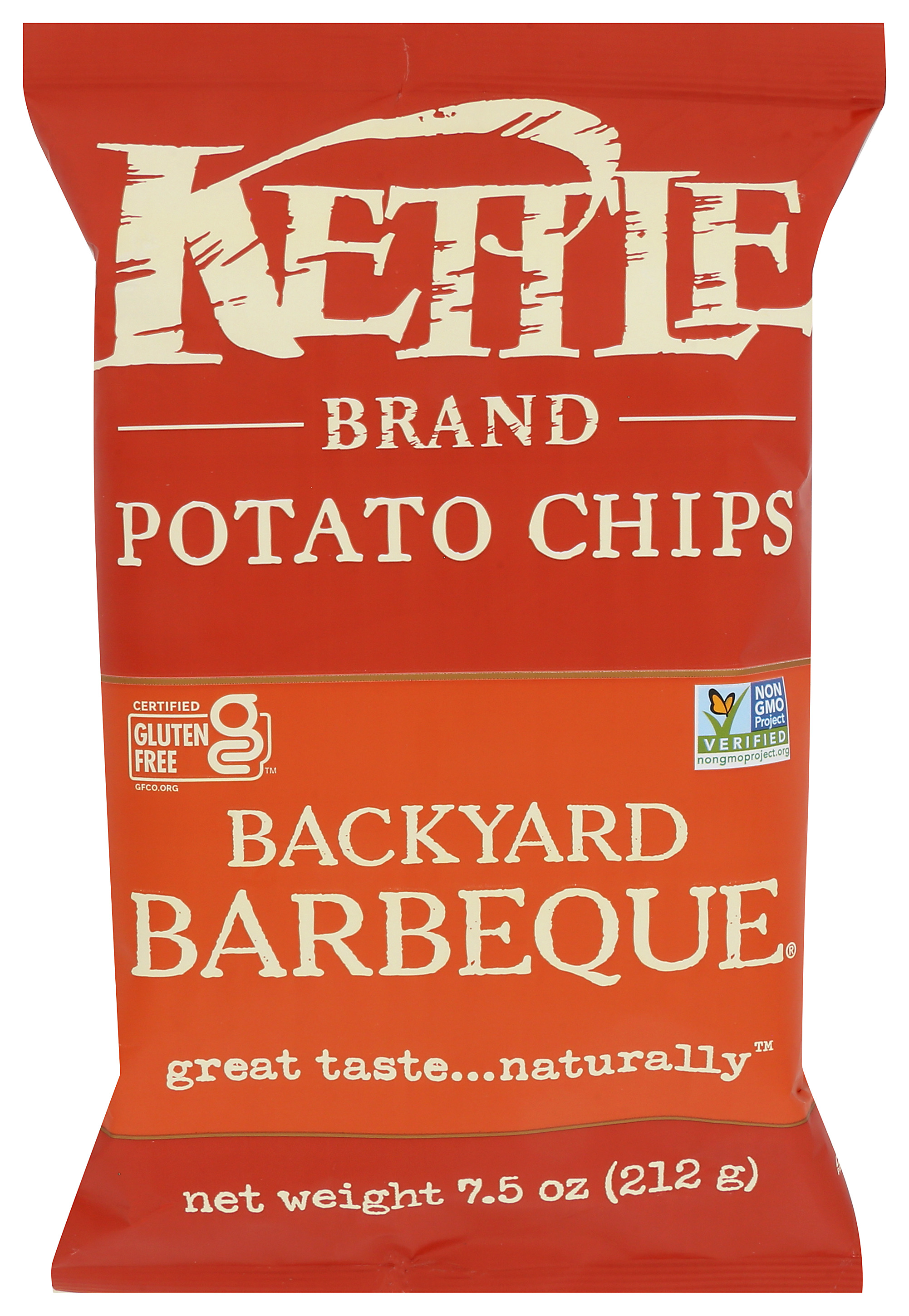Backyard Barbeque Kettle Brand Potato Chips 7.5 Ounces Oz