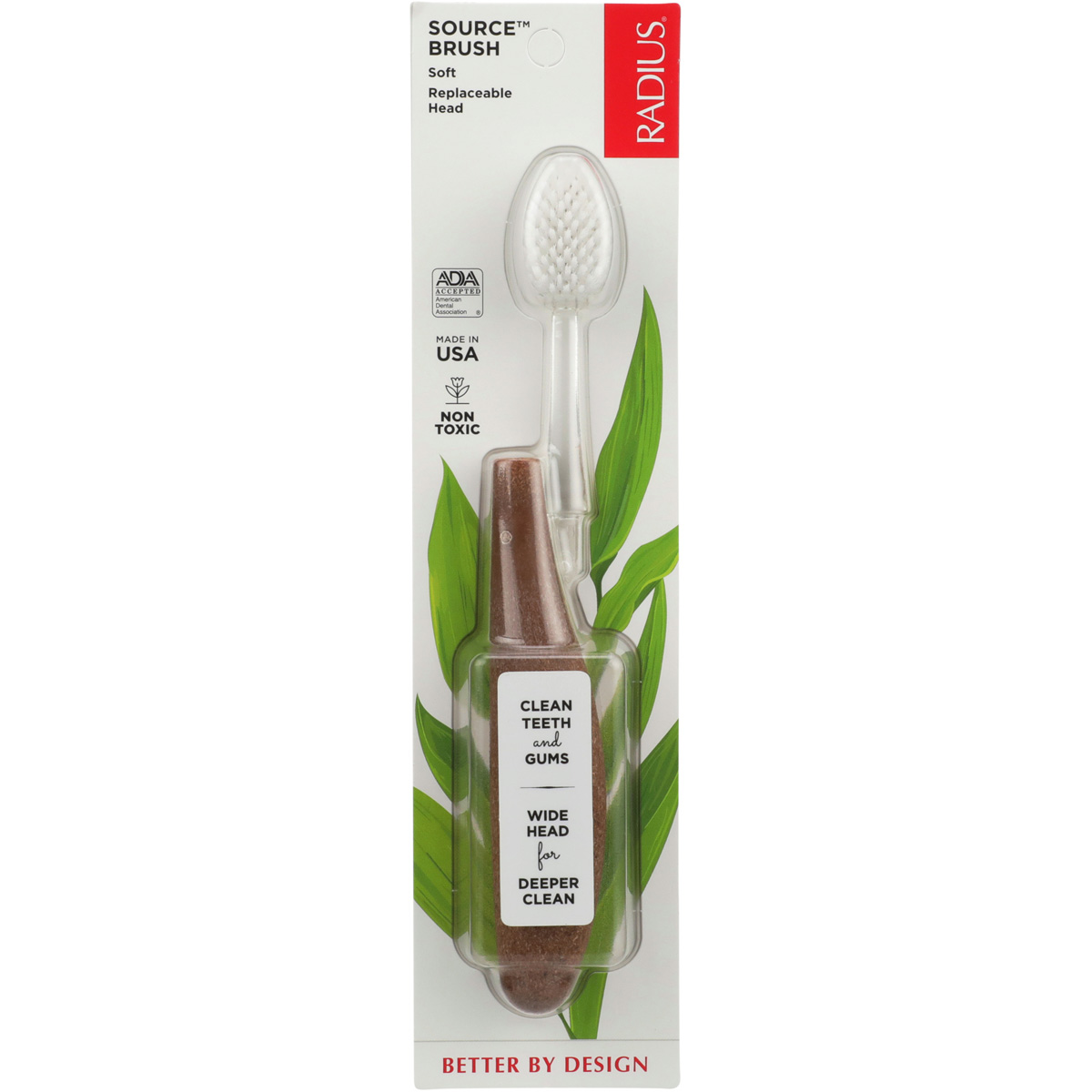 Radius Source Brush Soft Replaceable Head Toothbrush