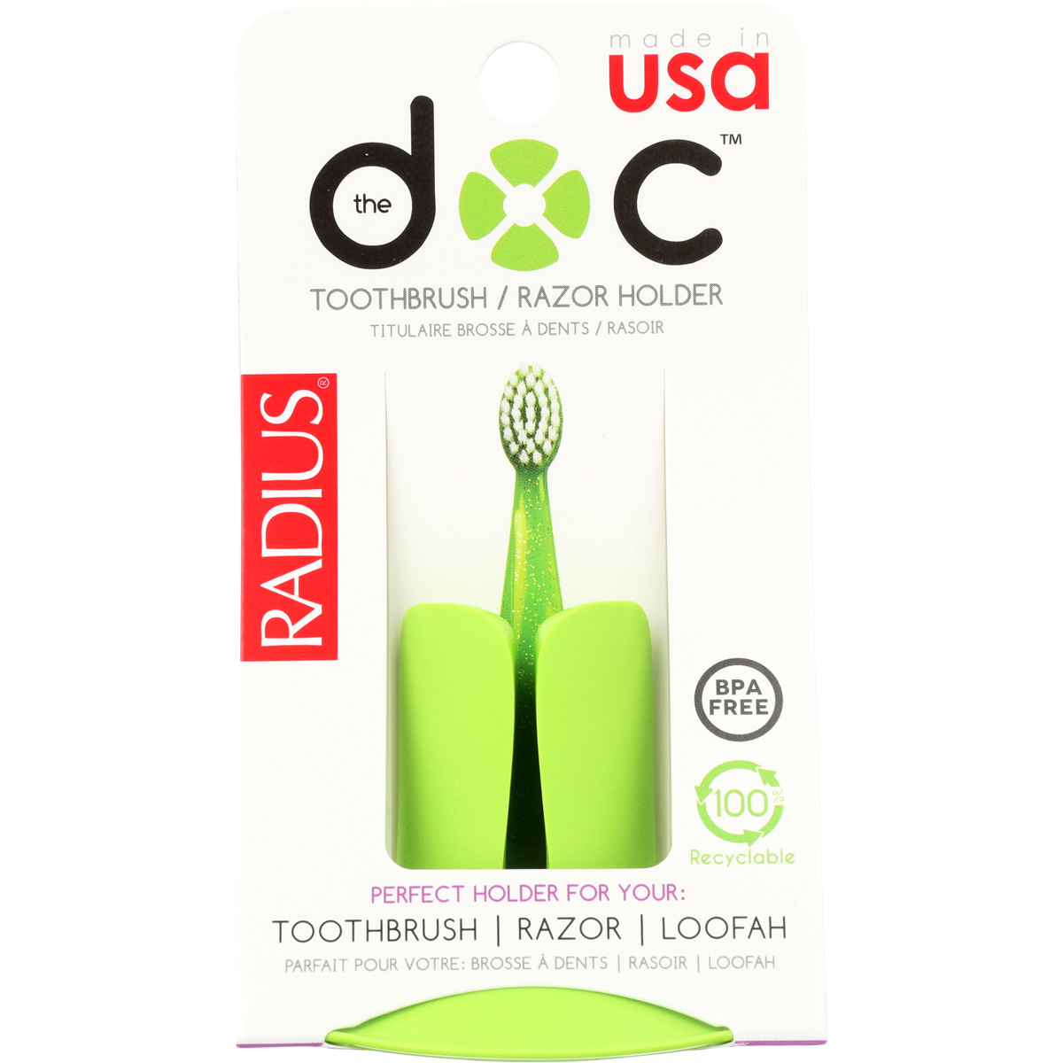 Radius Doc Multi-Use Suction Toothbrush Razor Holder | eBay