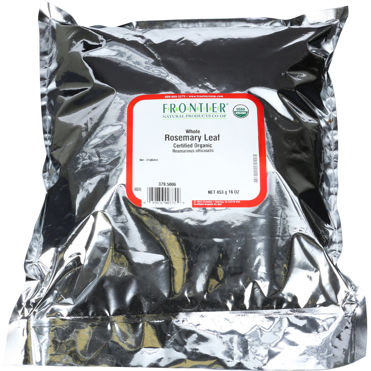 Frontier Whole Rosemary Leaf Certified Organic 1 Lb Spice
