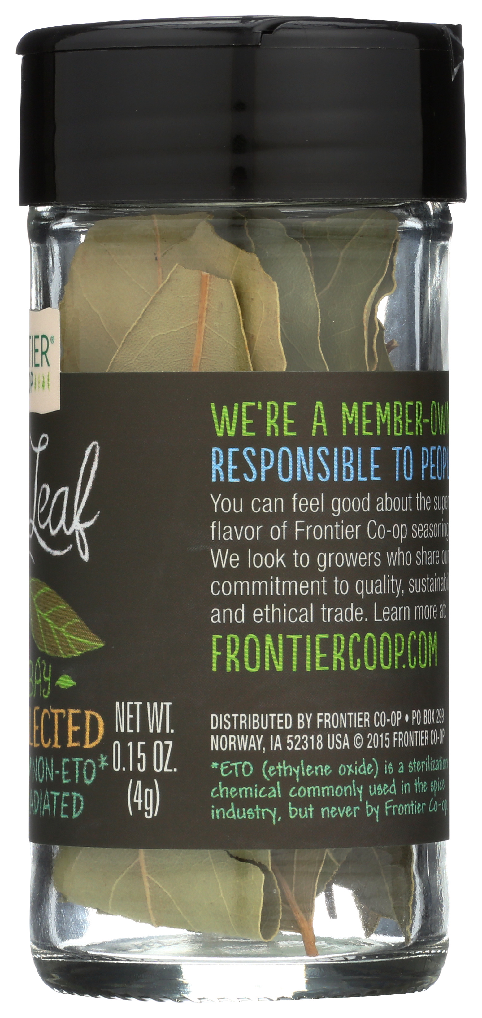 Frontier -Op Co-Op Bay Leaf Whole 0.15 Oz Spice Herbs