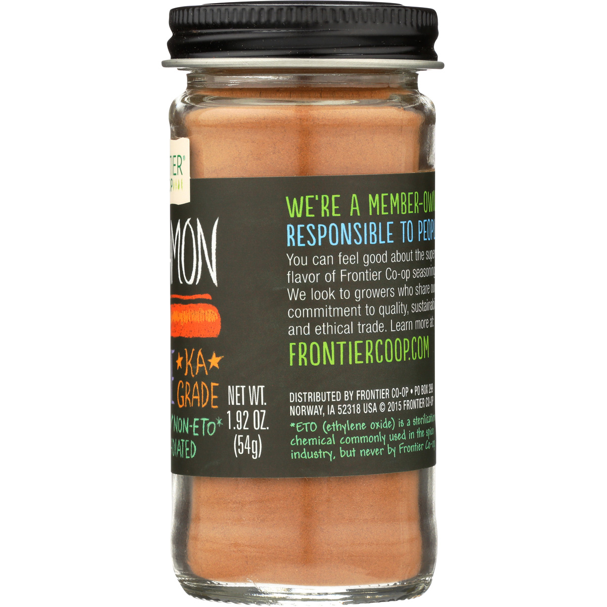 Frontier -Op Co-Op Cinnamon Ground Korintje 1.92 Oz Spice