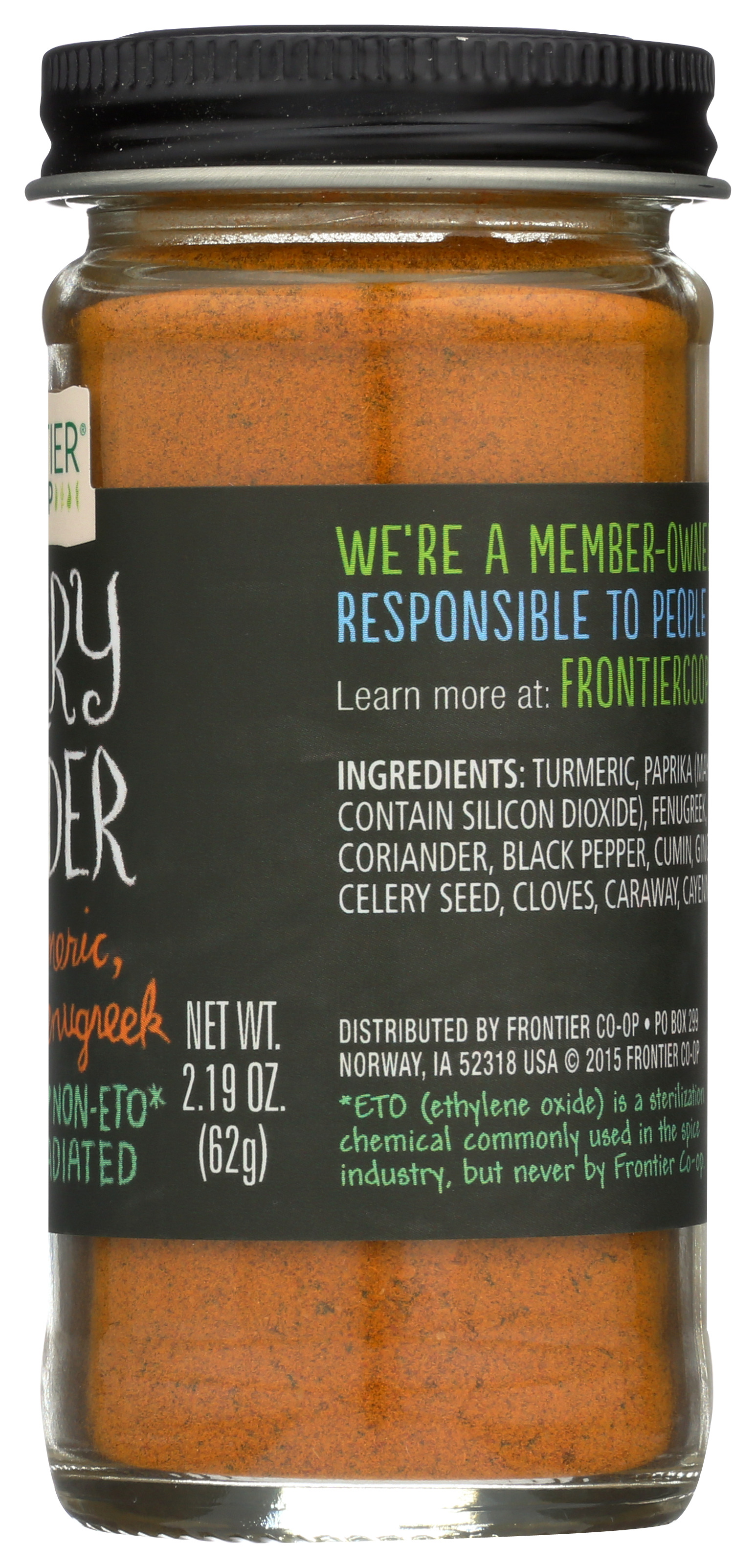 Frontier -Op Co-Op Curry Powder Seasoning Blend 2.19 Oz