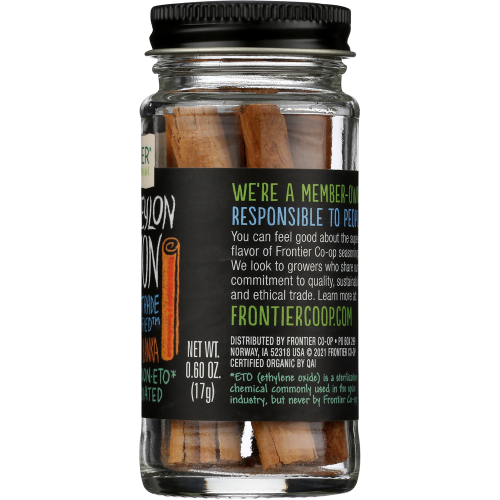 Frontier Organic Ceylon Cinnamon Sticks