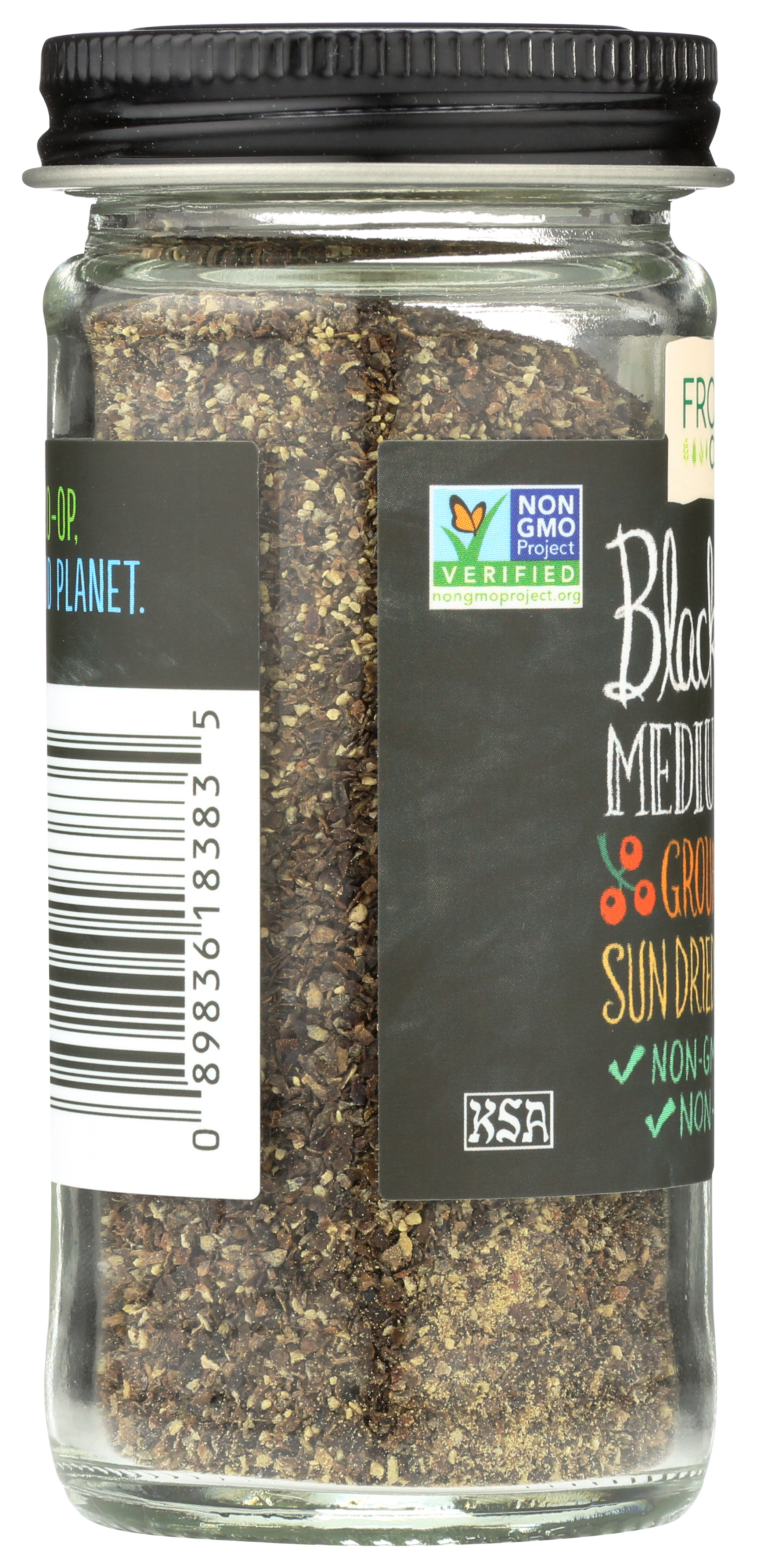 Frontier -Op Co-Op Black Pepper Medium Grind 1.8 Oz Ground