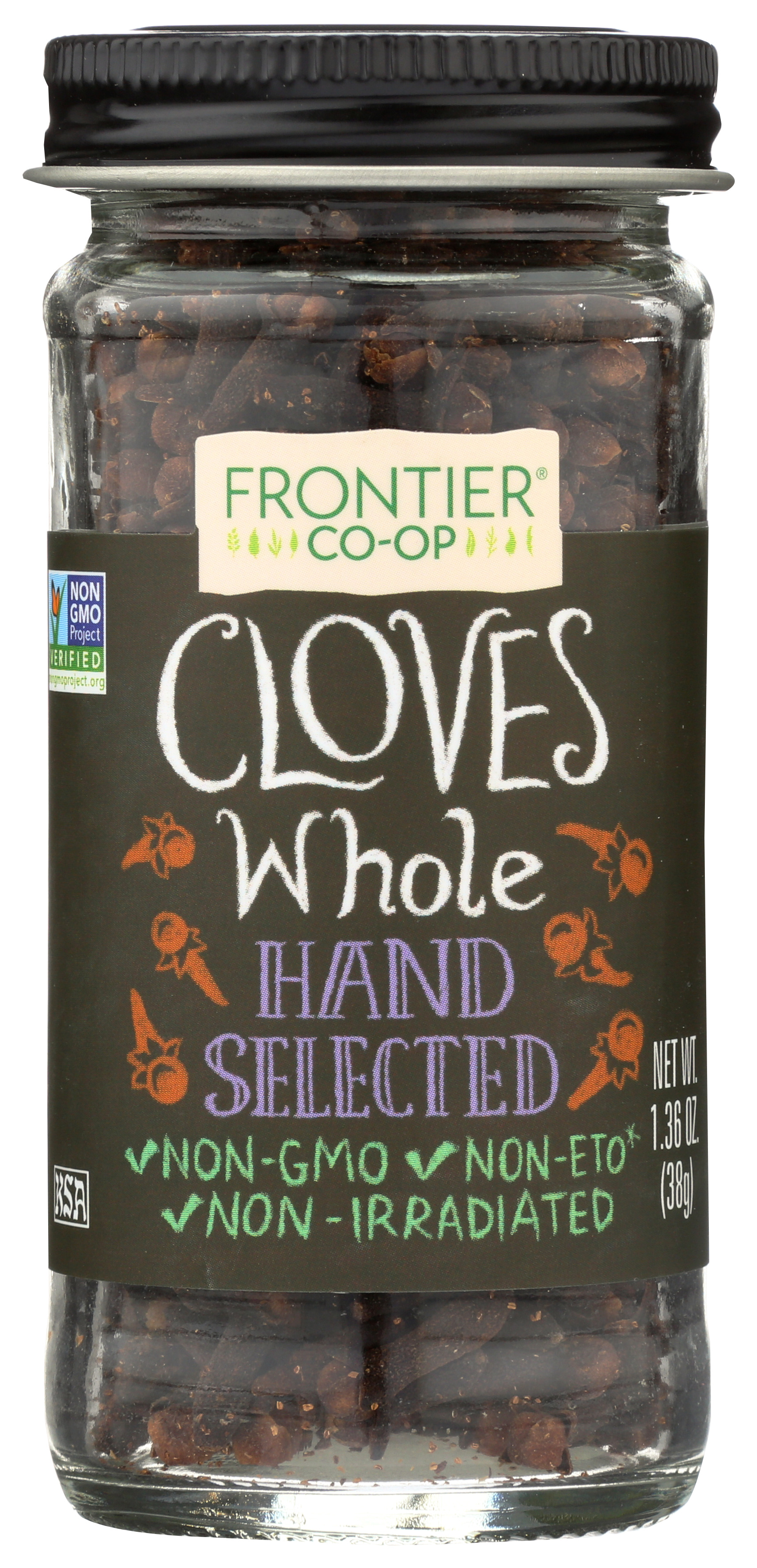Frontier -Op Co-Op Whole Cloves Hand Selected 1.36 Oz Seeds