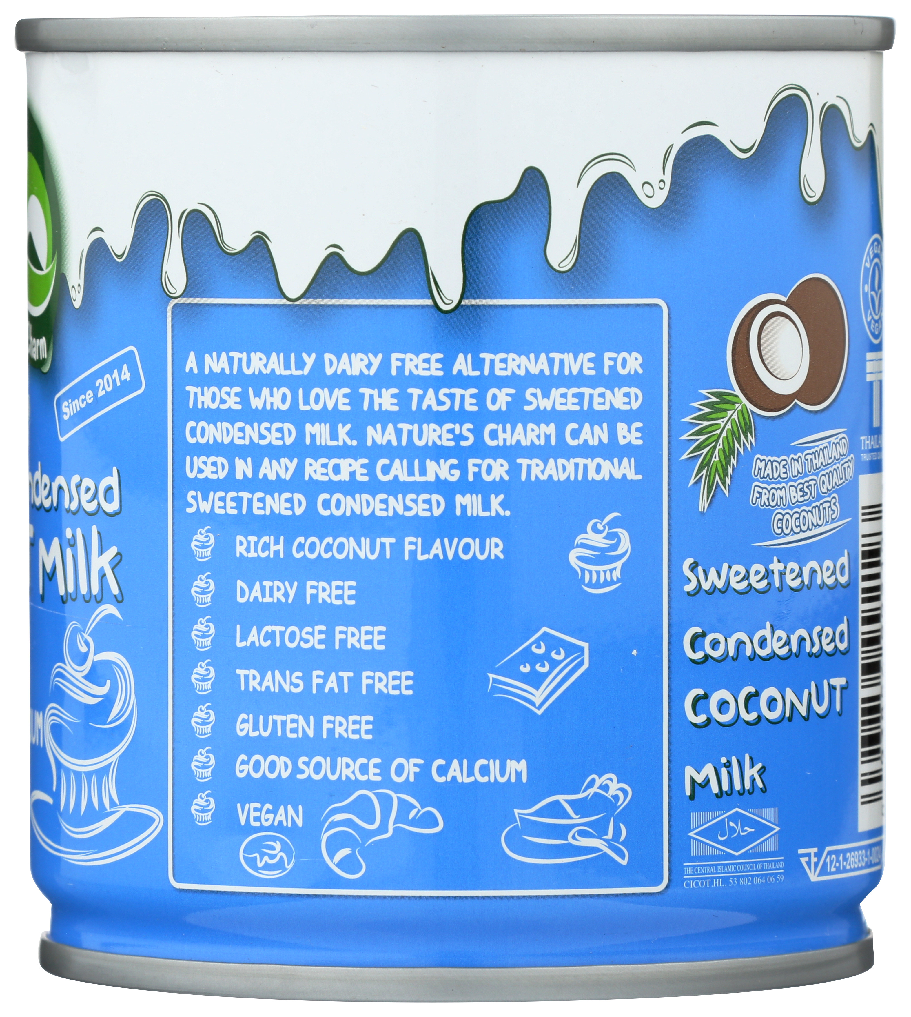 Nature'S Charm Sweetened Condensed Coconut Milk 11.25 Oz - Produktbild 1