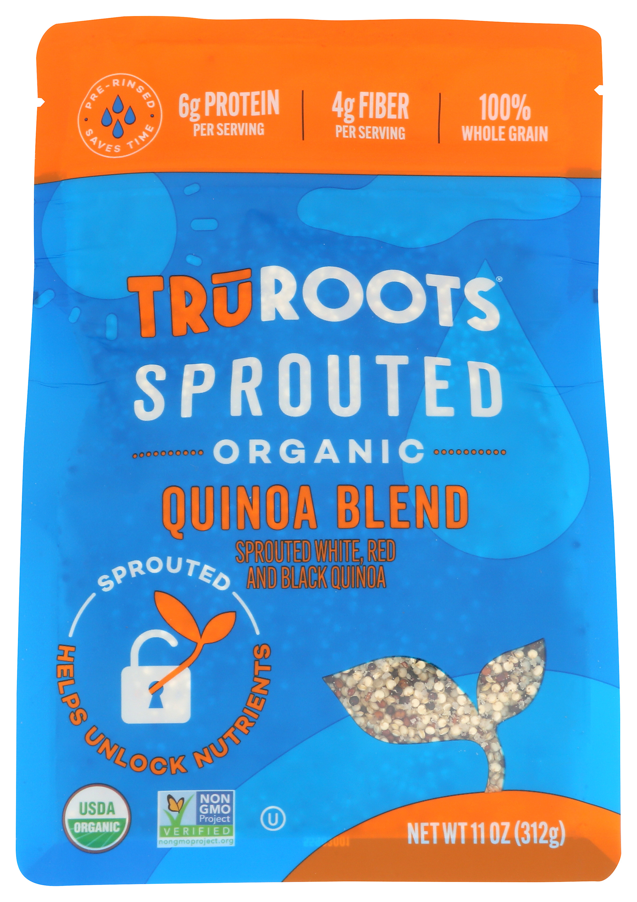 Truroots Organic Sprouted Quinoa Blend 11 Oz