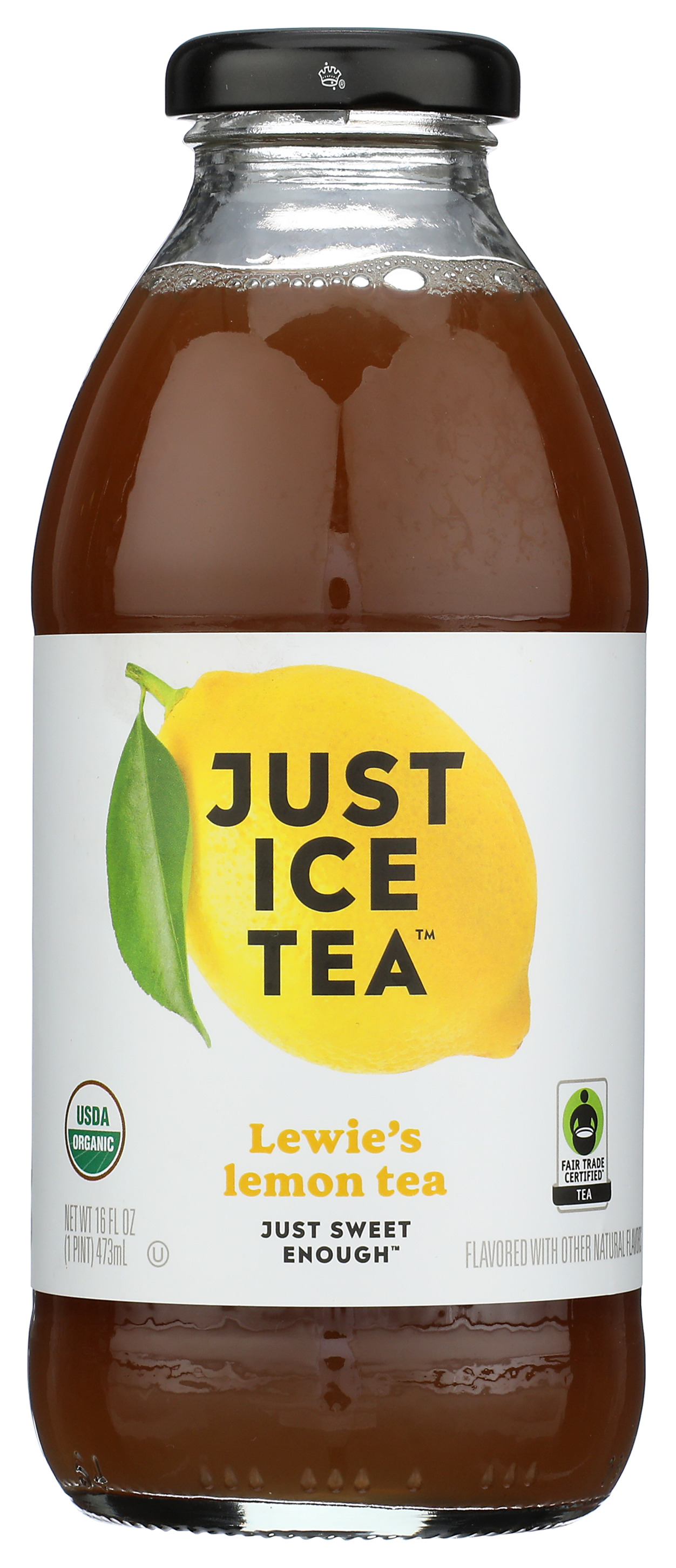 Lewie’S Lemon Tea Just Ice Organic 16 Oz Bottle