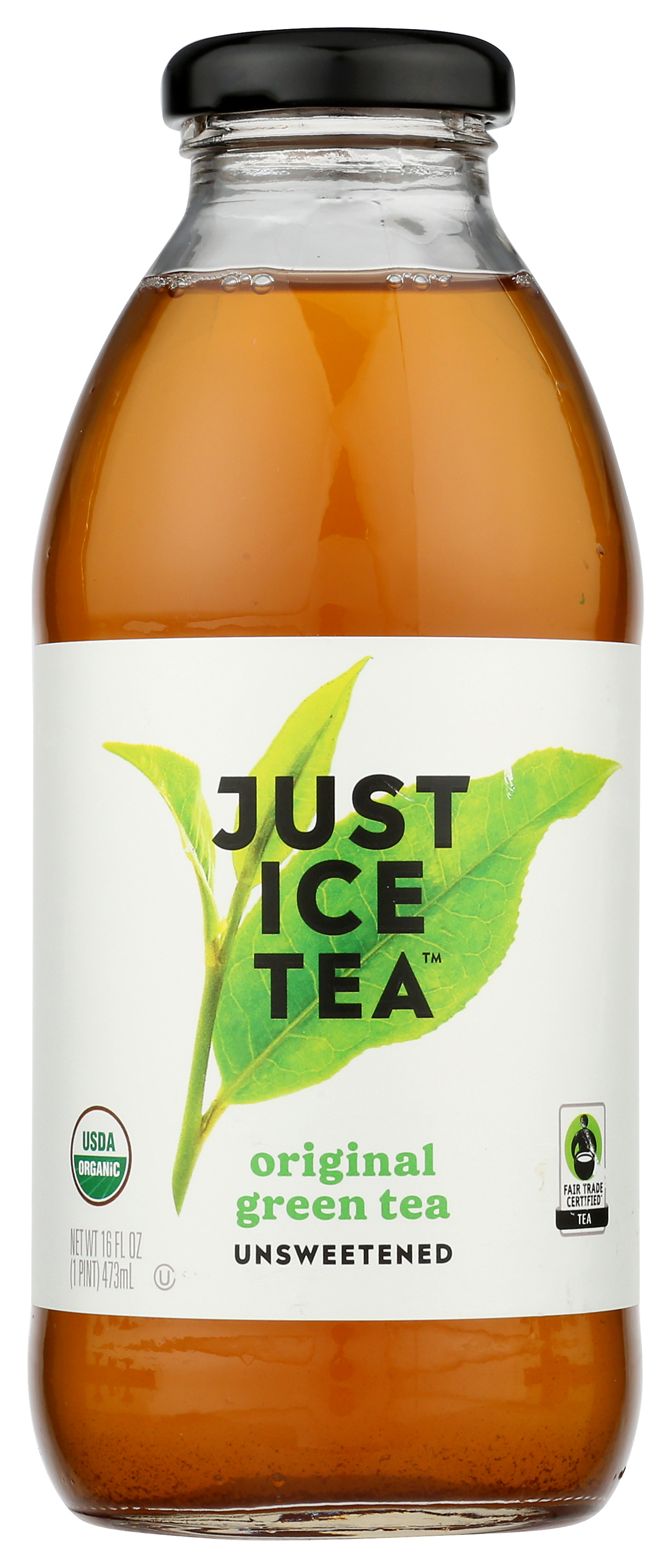 Organic Just Ice Tea Original Green Unsweetened 16 Fl Oz