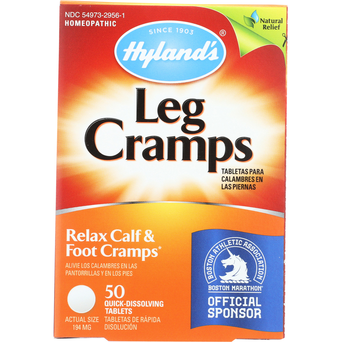 Hyland’S Leg Cramps Relax Calf And Foot 50 Quick Dissolving Tablets