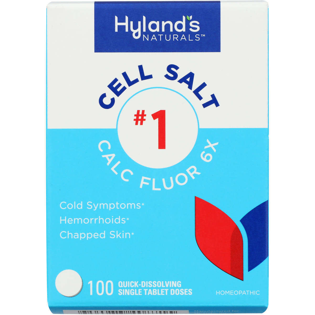 Hylands Naturals Cell Salt 1 Calc Fluor 100 Quick-Dissolving Tablets