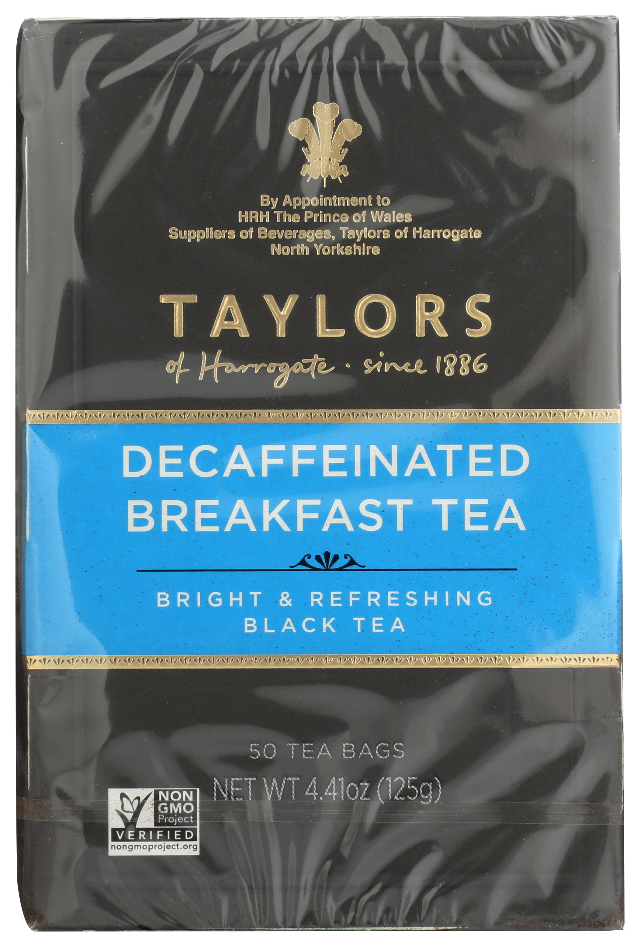 Taylors Of Harrogate Decaffeinated Breakfast Tea Bags 50 Count Coffee Bag