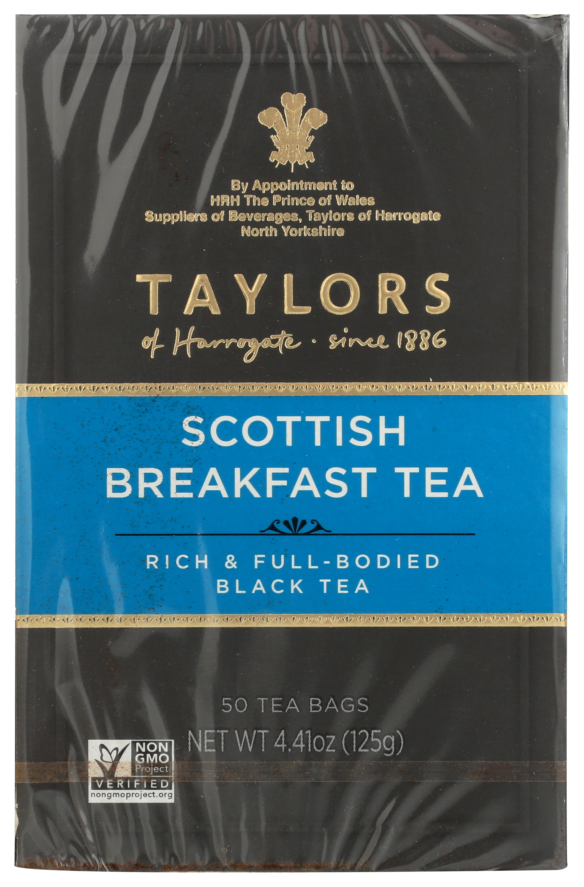 50 Count Taylors Of Harrogate Scottish Breakfast Black Tea Bags Bag