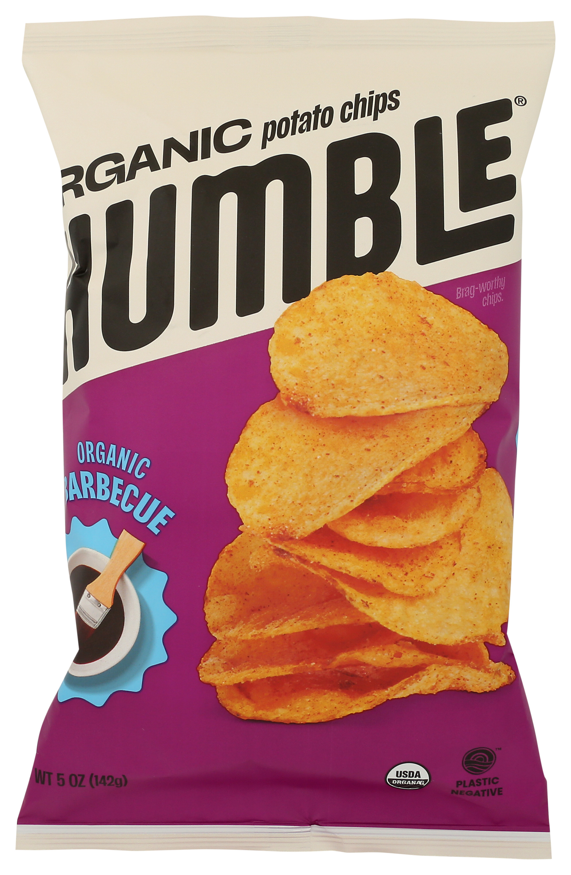 Organic Smokey Barbecue Potato Chips By Humble 5 Oz Bag