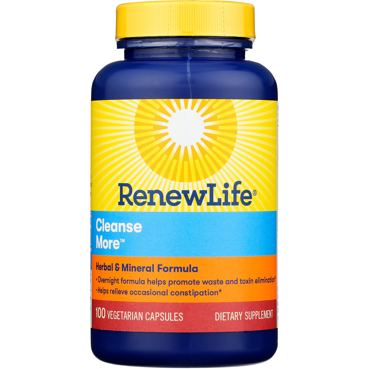 Renew Life Cleanse More Herbal & Mineral Dietary Supplement 100 Capsules