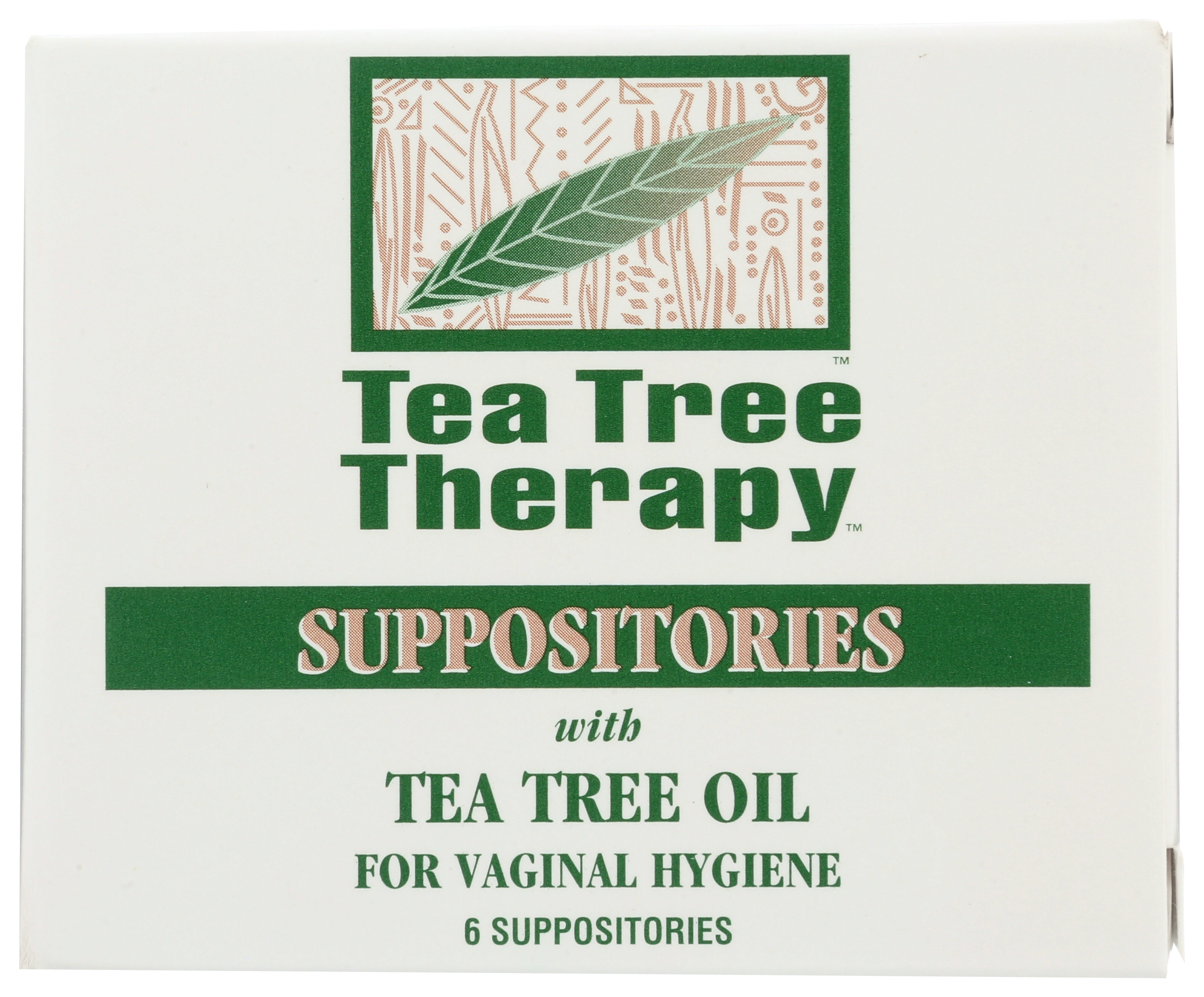 Tea Tree Therapy Vaginal Suppositories With Oil Hygiene